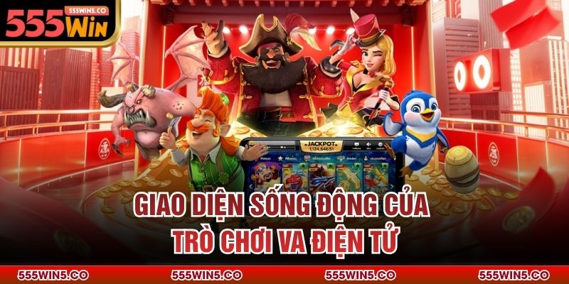Giao diện sống động của trò chơi VA điện tử